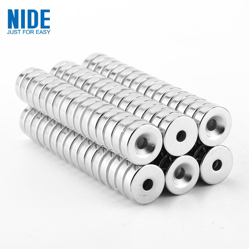 Round Neodymium Sintered NdFeB Magnet Uban sa Hole